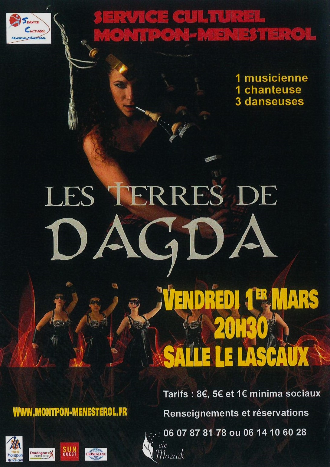 DAGDA Ville de Montpon-Ménestérol en Dordogne et en Périgord