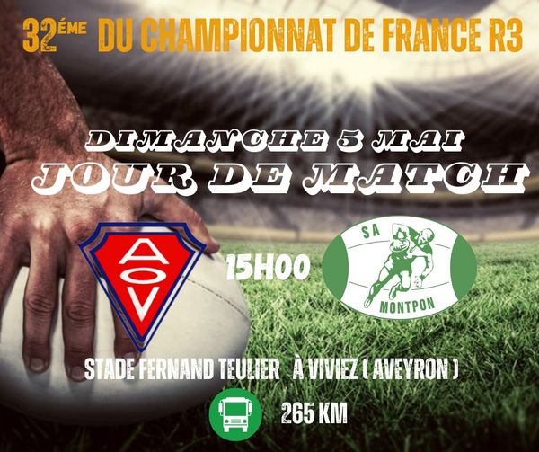 JOUR_DE_MATCH_SAM_RUGBY Ville de Montpon-Ménestérol en Dordogne et en Périgord