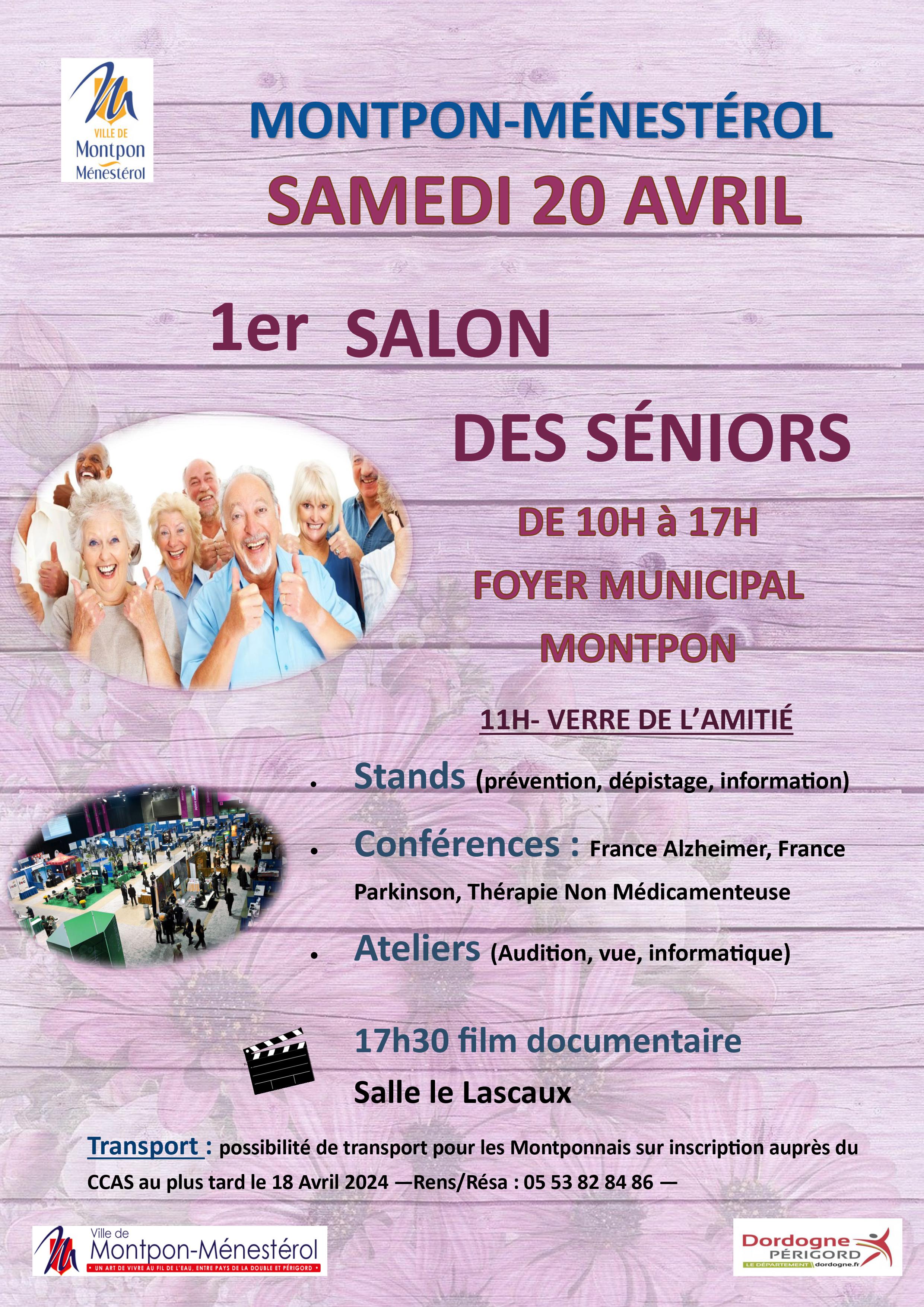 SALON_SENIORS Ville de Montpon-Ménestérol en Dordogne et en Périgord