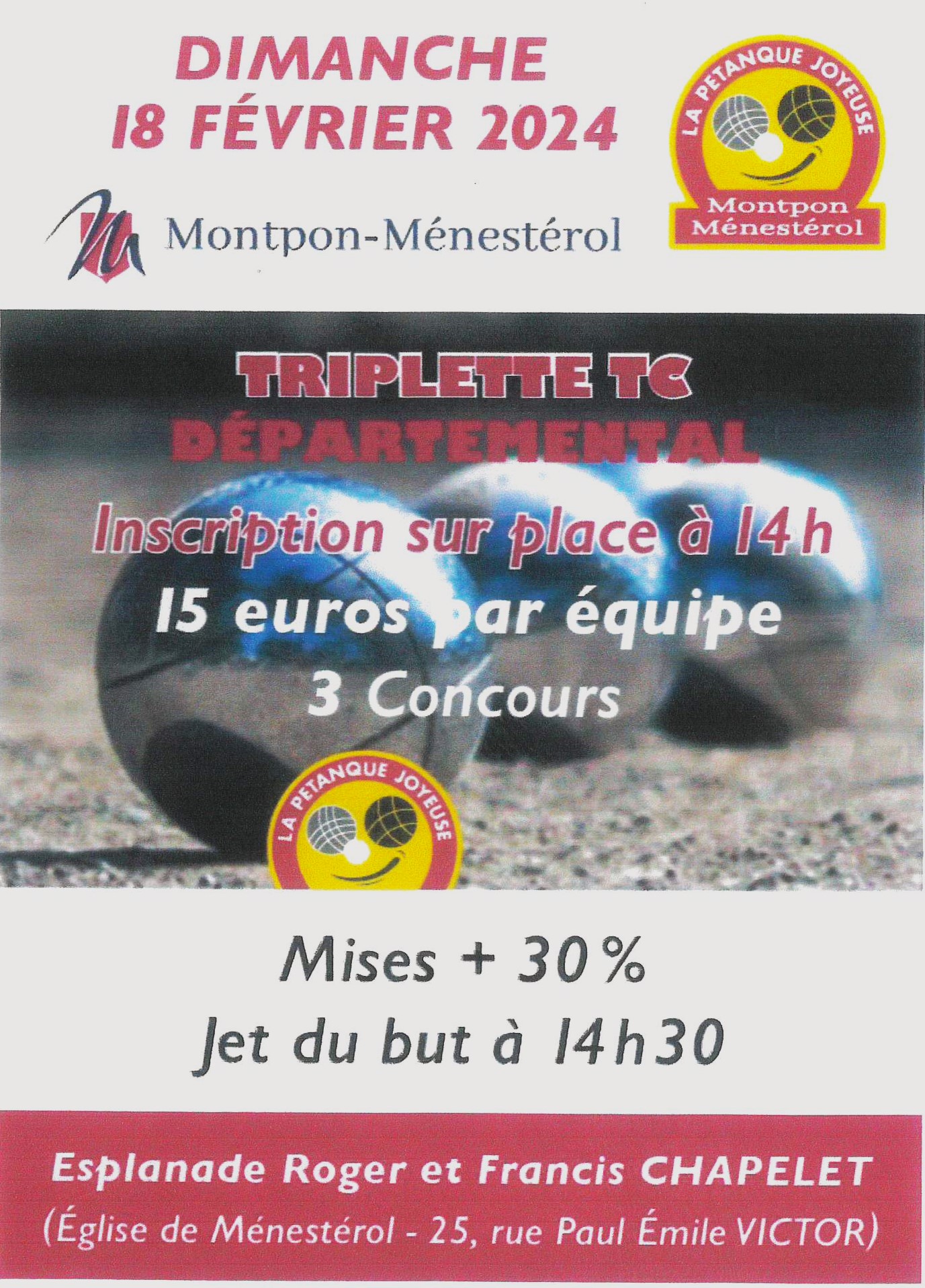 petanque_joyeuse Ville de Montpon-Ménestérol en Dordogne et en Périgord