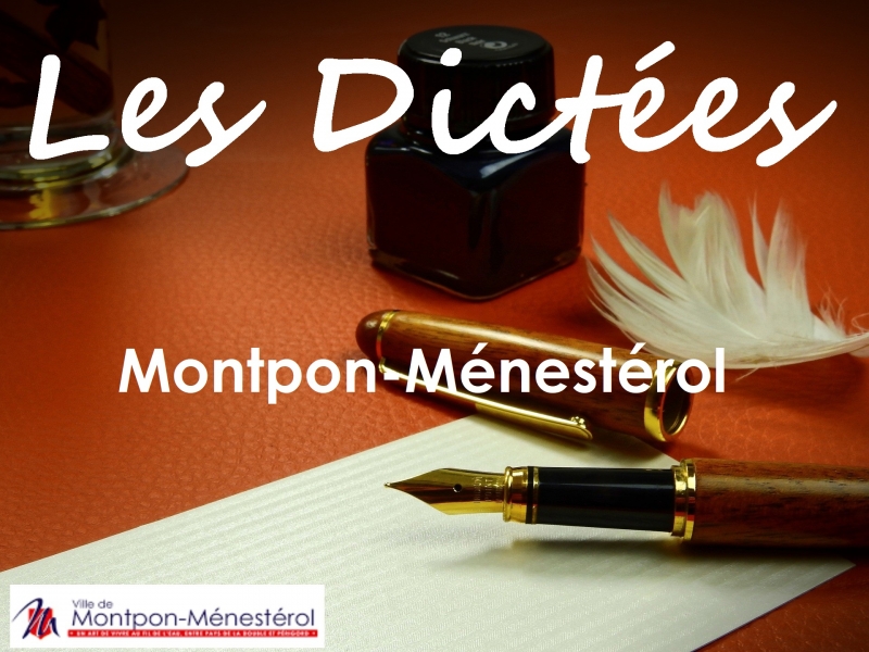 AFFICHE_DICTEE_13_11_2021 Ville de Montpon-Ménestérol en Dordogne et en Périgord